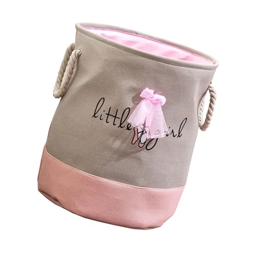 Dekorativer Wäschekorb, faltbarer Spielzeug-Aufbewahrungskorb mit einfachen Tragegriffen, große Kapazität, schmutzige Kleidung, Organizer, tragbarer Kleiderkorb von Dasbsug