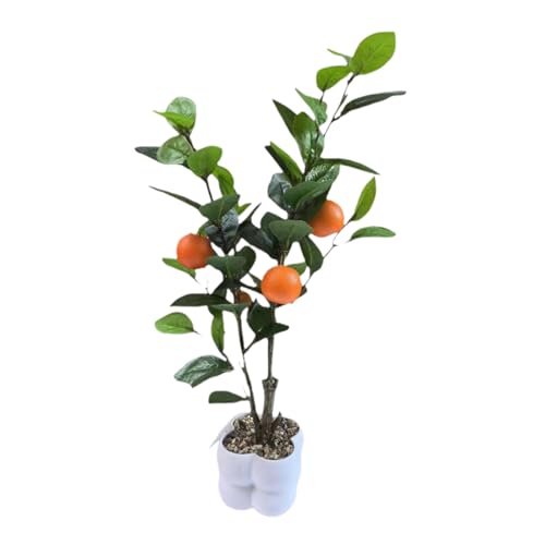 Dekoratives Obstbaummodell Simulierte Bonsais Realistische Topfpflanze Wohnzimmer Ornament Büro Schreibtisch Dekoration Kleine Bonsais Pflanze von Dasbsug