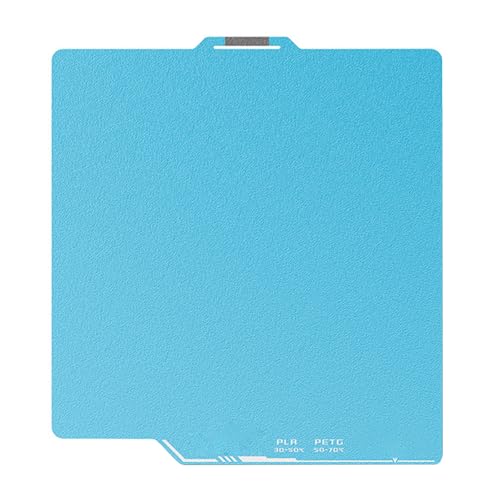 Druckplatte mit glatter Textur, 257 x 257 mm, Federstahlblech, Ersatz für Labor P1, P1P, X1C, strukturierte PEI-Oberflächen von Dasbsug