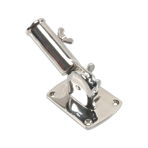 Fahnenmasthalterung mit 180-Grad-Drehung, wetterfester Edelstahlsockel für Terrassen, Camping, einfache Installation, korrosionsbeständige Fahnenmast-Basis von Dasbsug