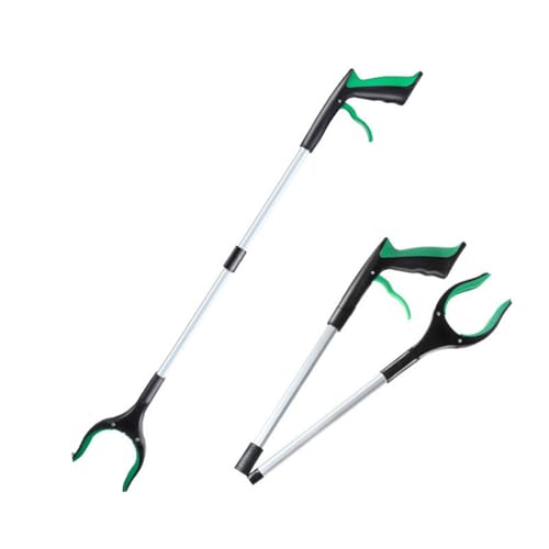 Faltbare Metall-Müllzange, verstellbarer Kopf, langlebig, Aluminium-Design für den Innen- und Außenbereich, Müll von Dasbsug