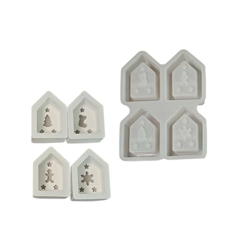 Flexible Silikonform in Hausform für Kunstharz, Kunst, Süßigkeiten, dekorative Ornamente, Bastelwerkzeug, einfaches Herauslösen, lebensmittelechtes Silikon von Dasbsug