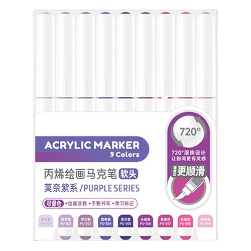 Flüssig-Acrylfarben-Marker zum Zeichnen auf Papier, Stein, Stein, Leinwand, Holz, Glas, Pinselspitze, Flüssigstifte, Marker-Set Flüssig-Acrylfarben-Marker zum Zeichnen auf Papier, Stein, Stein, Leinwand, Holz, Glas, Pinselspitze, Flüssigstifte, Marker-Set von Dasbsug