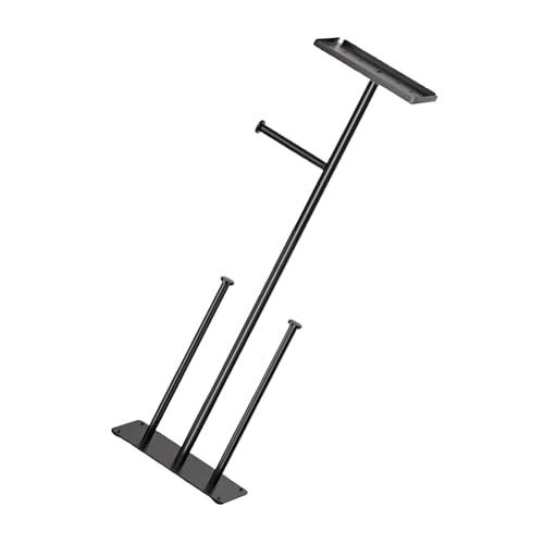 Freistehender Badezimmer-Organizer für 7 Rollen, mit rutschfester Unterseite und Handy-Ablage, rostfreier Halter, freistehend von Dasbsug