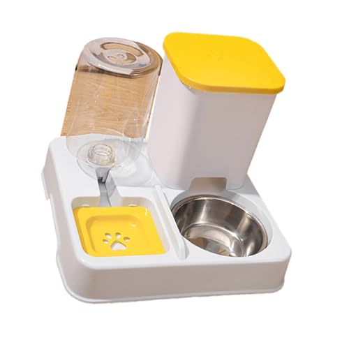 Futterspender mit großer Kapazität, 2-in-1-Wasserspender und Futternapf, für kleine Hunde und Katzen, automatisch, für die tägliche Bewässerung, Fütterung, automatischer Hund mit Wasserspender Futterspender mit großer Kapazität, 2-in-1-Wasserspender und Futternapf, für kleine Hunde und Katzen, automatisch, für die tägliche Bewässerung, Fütterung, automatischer Hund mit Wasserspender von Dasbsug