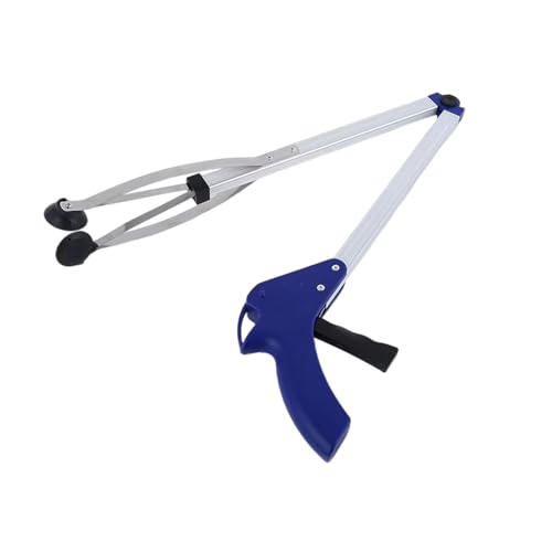 Greifzange Greifwerkzeug, faltbares Design, ergonomischer Griff und Saugnapf für ältere Menschen, Reinigung und Erholung, rutschfester Gummi-Backen-Müllgreifer von Dasbsug