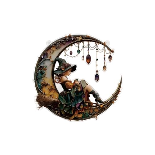 Halloween Hexenbesen Acryl Hängende Ornament für Tür Fenster Wand Indoor Outdoor Party Dekoration Multifunktionale Party Hängende Dekoration von Dasbsug