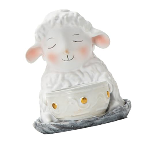 Handgefertigter Teelichthalter mit Cartoon-Schafen, Harz, Lamm, Weihnachtsdekoration, Kerzenständer für Kaminsims, Dekorationen, Harze, Teelichthalter Handgefertigter Teelichthalter mit Cartoon-Schafen, Harz, Lamm, Weihnachtsdekoration, Kerzenständer für Kaminsims, Dekorationen, Harze, Teelichthalter von Dasbsug