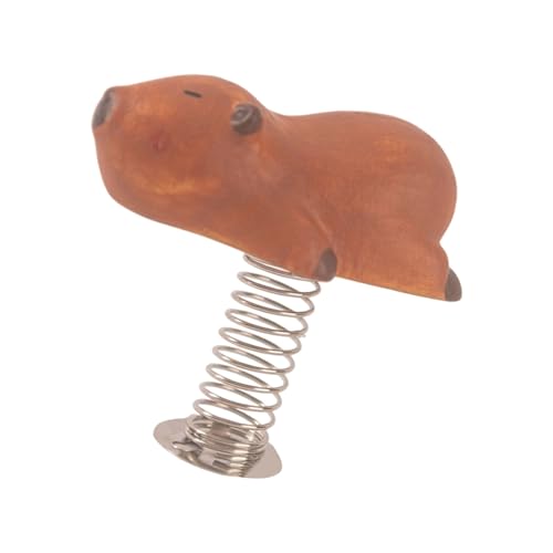 Interaktive Keramik-Tierfigur mit Metallfedersockel, Design für Zuhause, Büro, Schreibtisch, Auto, Armaturenbrett, Ornament, Keramik-Schreibtisch-Dekorationen von Dasbsug