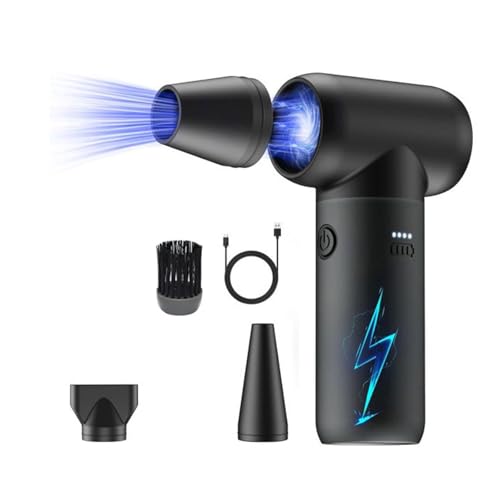 Kleines elektrisches Luftgebläse, 33000 U/min, leistungsstark, kabellos, zum Abstauben von Tastaturen, Autos, Häusern und Outdoor-Aktivitäten von Dasbsug