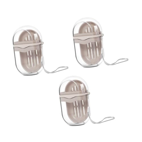 Kompakte Seifenschale für Reisen, auslaufsicher, belüftet, mit sicherem Deckel, für Fitnessstudio und Outdoor-Abenteuer, auslaufsicherer Seifenbehälter von Dasbsug