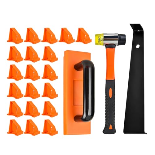 Laminat-Holzboden-Installationssets mit Abstandshaltern, Hartholz-Bodenbeschlag-Werkzeug-Set, Gewindeblock, Zugstange und Schlägel, Hartholzboden-Installationswerkzeug von Dasbsug