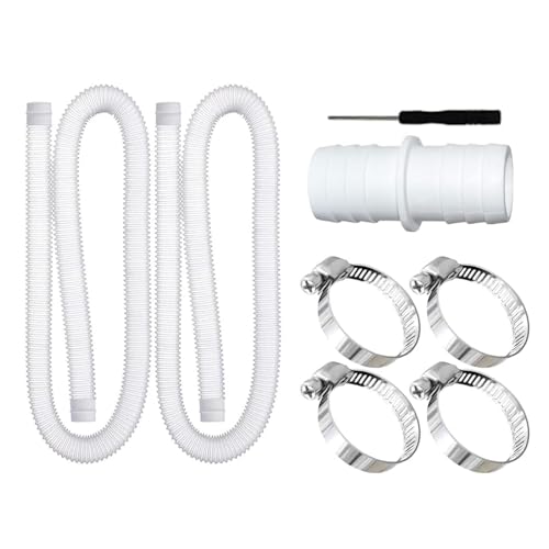 Leistungsstarker Poolpumpenschlauch mit auslaufsicherem Design und verstärkten Befestigungselementen, geeignet für verschiedene Filtersysteme und Spa-Pool-Ersatzschläuche von Dasbsug