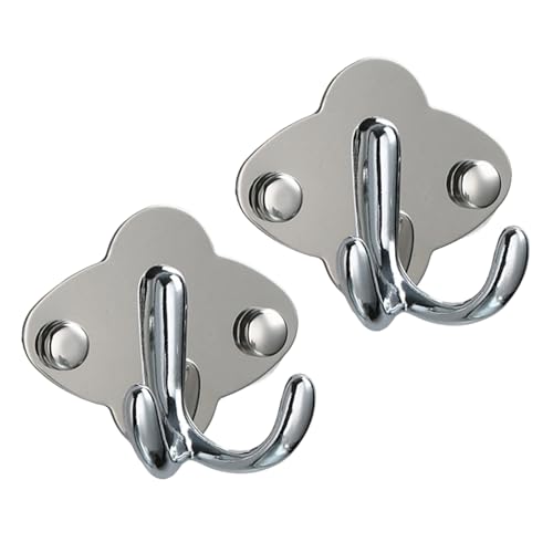 Moderne Doppelschlaufen-Haken, rostbeständig, Bilderaufhänger, Edelstahl-Aufhängelösung für Mieter und Heimgebrauch, moderne Doppel-Ohrhaken von Dasbsug