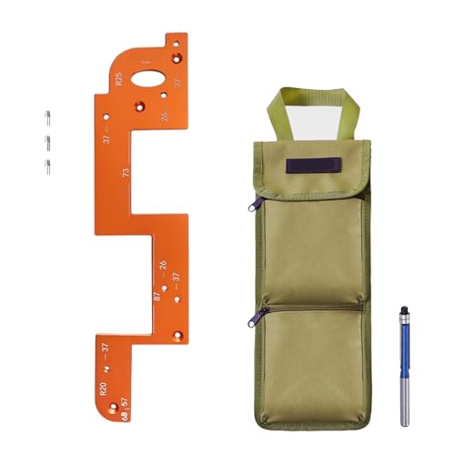 Multifunktionale Aluminium-Schablone, Nut-Vorrichtungen, Vorrichtungen für Schrankgriff und verschiedene Heimwerker-Aufgaben, Werkzeug aus Aluminiumlegierung von Dasbsug