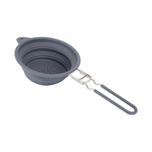 Perforiertes Silikonsieb mit Griff, Siebe für Küche, Lebensmittel, Nudeln, Spaghettis, Gemüse, Küche, faltbares Silikonsieb von Dasbsug