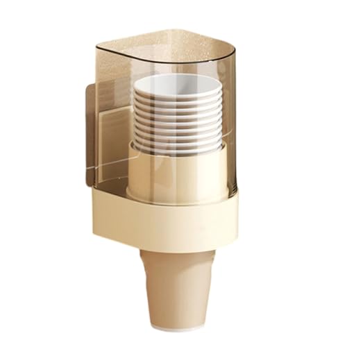 Platzsparender, stabiler Pappbecher-Organizer, Wandhalterung mit sicherer Aufbewahrung für mehrere Größen, einfach zu installierender Spender von Dasbsug