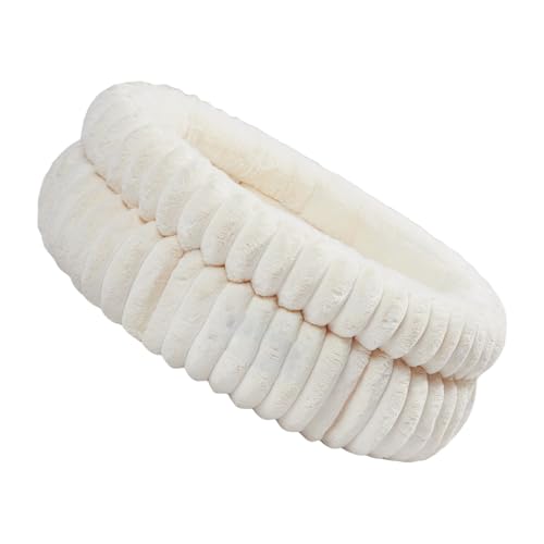 Plüsch-Katzenbett für drinnen und kleine Hunde, mit waschbarem, abnehmbarem Kissen und rutschfester Unterseite, Kätzchen-Ruheplatz Plüsch-Katzenbett für drinnen und kleine Hunde, mit waschbarem, abnehmbarem Kissen und rutschfester Unterseite, Kätzchen-Ruheplatz von Dasbsug