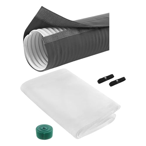 Polyester-Klimaanlagen-Fenster-Belüftungsset, Schlauchwickel für tragbare Geräte, verbesserte Kühleffizienz, sichere Passform, Fensterdichtungstuch Polyester-Klimaanlagen-Fenster-Belüftungsset, Schlauchwickel für tragbare Geräte, verbesserte Kühleffizienz, sichere Passform, Fensterdichtungstuch von Dasbsug
