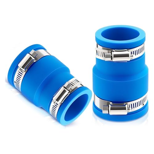 Poolschlauchkupplung Verbindungsadapter für Boden Aufblasbarer Poolschlauch Filter Pumpen Skimmer Sanitäranschluss Edelstahl Schraubklemmen Adapter von Dasbsug