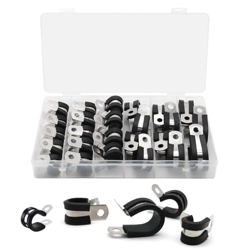 Precisions Stahl-Gummi-Rohrschelle aus robustem Stahl mit Kissen für sichere Kabelplatzierung, Polsterungen Precisions Stahl-Gummi-Rohrschelle aus robustem Stahl mit Kissen für sichere Kabelplatzierung, Polsterungen von Dasbsug