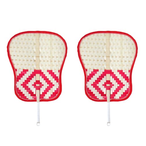 Rattan-Handfächer, 2er-Set, für Braut, Brautjungfer, wiederverwendbar, Hochzeitsdekoration mit ergonomischem Design für Gäste, natürliche Zeremonie Rattan-Handfächer, 2er-Set, für Braut, Brautjungfer, wiederverwendbar, Hochzeitsdekoration mit ergonomischem Design für Gäste, natürliche Zeremonie von Dasbsug