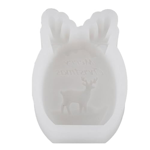 Rentier-Silikonform für Seife, Weihnachtsdekoration, Lebensmittelqualität für Epoxidharz, Lebensmittelqualität Rentier-Silikonform für Seife, Weihnachtsdekoration, Lebensmittelqualität für Epoxidharz, Lebensmittelqualität von Dasbsug