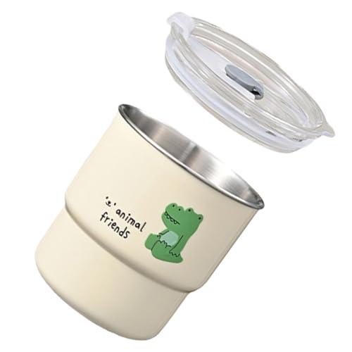 Robuste Kaffeetasse aus 304 Edelstahl, lustiges Tier-Panda-Design, perfekt für Kinder und professionelle Kaffeetasse für Profis von Dasbsug