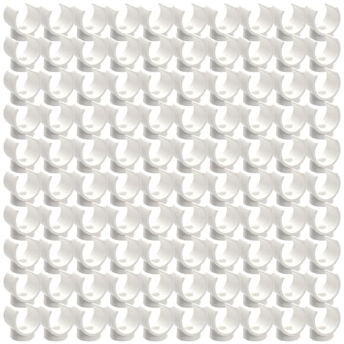 Robuste Rohrschellen, U-förmige Rohrschellen, Wasserbefestigung, Schlauchhalter für PVC-Wasser- und Schläuche, 100 Stück von Dasbsug