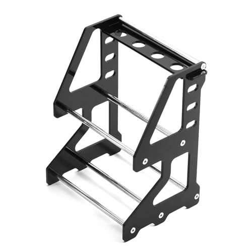 Robustes Reifenregal aus Legierung für ferngesteuerte Autos im Maßstab 1/10, 1/18, mit Vibrationsdämpfung, einfache Montage, Fernbedienung, Reifenaufbewahrung von Dasbsug