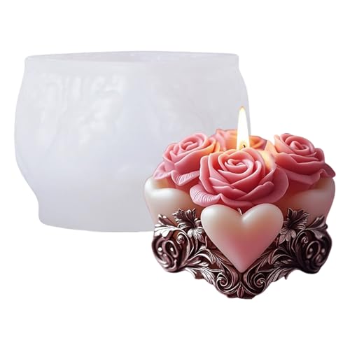 Rosen-Silikonform, geprägte Blumenform für Hochzeit, Seife, Harz, Handwerk, Heimdekoration, Rosenform von Dasbsug