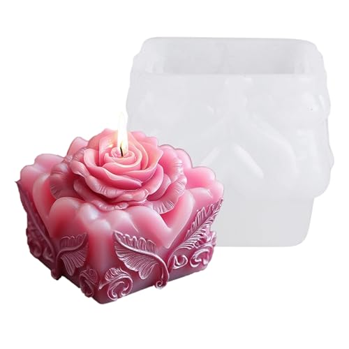 Rosen-Silikonform, geprägte Blumenform für Hochzeit, Seife, Harz, Handwerk, Heimdekoration, Rosenform von Dasbsug