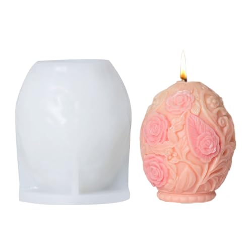Rosenblumen-Formen, Gießeier, Silikon, Ornament-Pflaster, Epoxidharz, Ostern, Relief-Eier, Silikon, Ornament, Epoxidharz, Rose von Dasbsug