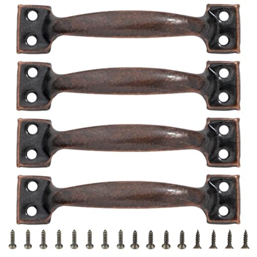Schubladengriffe für Scheunentüren, Schleifen, Metall, Kleiderschrank, Schrank, Möbelknauf, für Heimdekoration, Kommode, Schublade, 4 Stück Schubladengriffe für Scheunentüren, Schleifen, Metall, Kleiderschrank, Schrank, Möbelknauf, für Heimdekoration, Kommode, Schublade, 4 Stück von Dasbsug