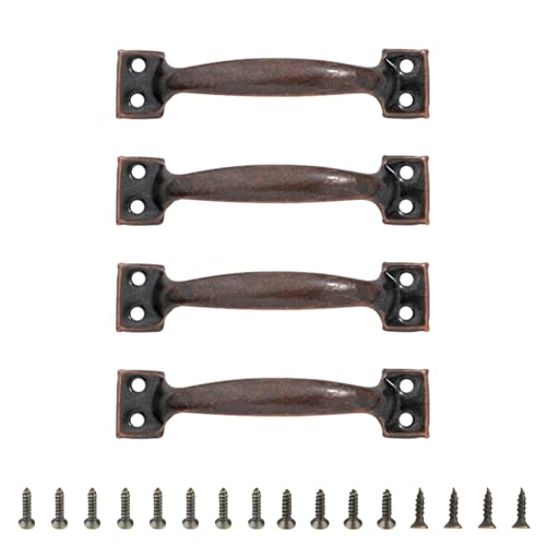 Schubladengriffe für Scheunentüren, Schleifen, Metall, Kleiderschrank, Schrank, Möbelknauf, für Heimdekoration, Kommode, Schublade, 4 Stück Schubladengriffe für Scheunentüren, Schleifen, Metall, Kleiderschrank, Schrank, Möbelknauf, für Heimdekoration, Kommode, Schublade, 4 Stück von Dasbsug
