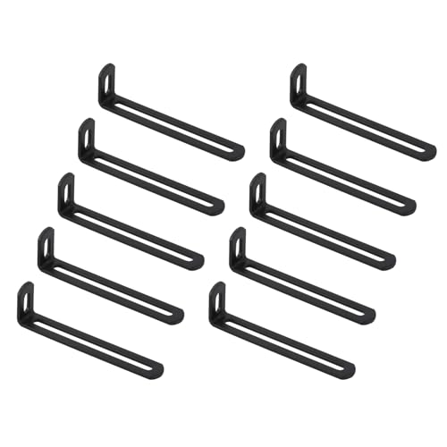 Schwerer Typ 90 Grad rechtwinklige Stahlklammern, Haltbarkeitswinkel für Wandregale, Schränke, Möbel, Mehrzweck-Metallecken von Dasbsug