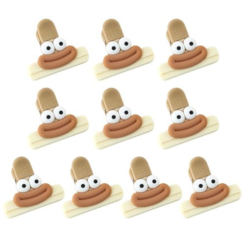 Set mit 10 Brotbeutel-Versiegelungen, sicherer Verschlussclip für Lebensmittelkonservierung, Lebensmittelaufbewahrungswerkzeug für Küche und Zuhause, Haushalts-Aufbewahrungslösung Set mit 10 Brotbeutel-Versiegelungen, sicherer Verschlussclip für Lebensmittelkonservierung, Lebensmittelaufbewahrungswerkzeug für Küche und Zuhause, Haushalts-Aufbewahrungslösung von Dasbsug