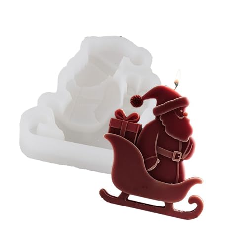 Silikonform für Epoxidharz, Weihnachtsmann-Silikonform für Seife, Lebensmittelqualität, Heimdekoration, Weihnachtsbastelform von Dasbsug