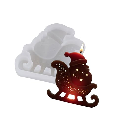 Silikonform für Epoxidharz, Weihnachtsmann-Silikonform für Seife, Lebensmittelqualität, Heimdekoration, Weihnachtsbastelform von Dasbsug