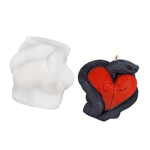 Silikonform mit Schlangenherz, leicht zu lösen, Gipsformen, Epoxidharz-Formen von Dasbsug