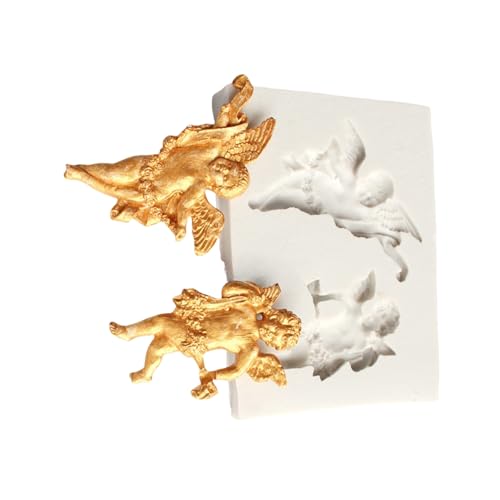 Silikonformen für Kunstskulpturen, Engelfiguren, Formen für Epoxidharz, Seifenherstellung, Weihnachts-Silikonform von Dasbsug