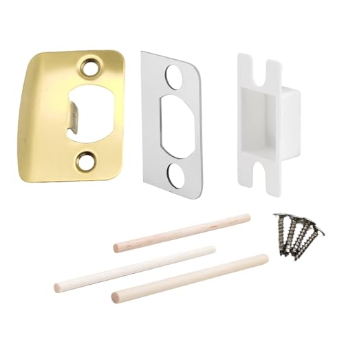 Standard-Türriegel Verstärkungs-Set Elegant Poliert Türschlagplatte Set Einfache Installation für Haussicherheit Standard Schließblech Standard-Türriegel Verstärkungs-Set Elegant Poliert Türschlagplatte Set Einfache Installation für Haussicherheit Standard Schließblech von Dasbsug