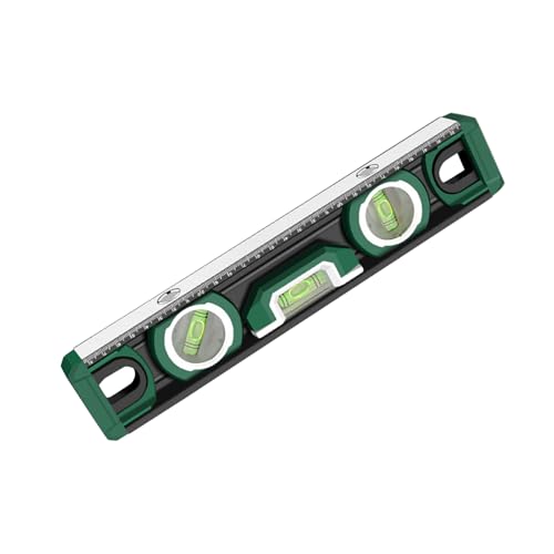 Starke Aluminium-Wasserwaage mit Griff, multifunktionales Werkzeug für Metalloberflächen und Bauaufgaben von Dasbsug