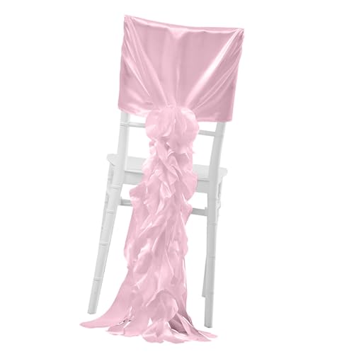 Stuhlschleifen, Weidenbezug, Stoff, für Hochzeiten und Feiern, mit Rüschen, für Bambusstühle, Satin, Stuhlbezug Stuhlschleifen, Weidenbezug, Stoff, für Hochzeiten und Feiern, mit Rüschen, für Bambusstühle, Satin, Stuhlbezug von Dasbsug