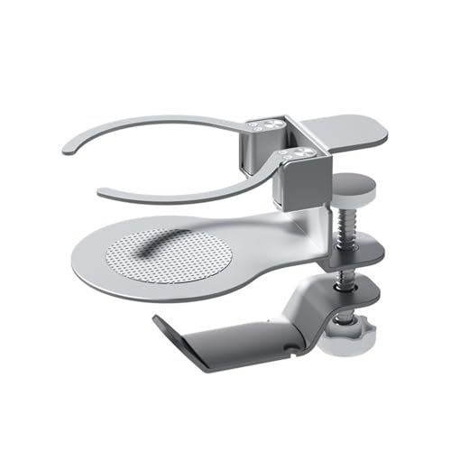 Verstellbarer 2-in-1-Getränkehalter mit 360° drehbarem Headsets-Aufhänger, Haken für Büro, Gaming-Schreibtische, 5 kg Hakenbelastung, verstellbar unter dem Schreibtisch, Headset-Halter Verstellbarer 2-in-1-Getränkehalter mit 360° drehbarem Headsets-Aufhänger, Haken für Büro, Gaming-Schreibtische, 5 kg Hakenbelastung, verstellbar unter dem Schreibtisch, Headset-Halter von Dasbsug