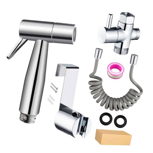 Verstellbares, wasserfließendes Mehrzweck-Bidet-Sprüh-Set aus stabilen ABS-Materialien, perfekt für tägliche Reinigungsaufgaben, Bidet-Handsprüher von Dasbsug