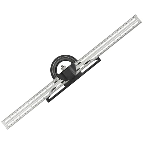 Winkelmesser aus Aluminiumlegierung, 300 mm/500 mm, Kombinationswinkel, Messwerkzeug für Holzbearbeitung, professionelles Ingenieurwesen, Heimwerker-Zubehör Winkelmesser aus Aluminiumlegierung, 300 mm/500 mm, Kombinationswinkel, Messwerkzeug für Holzbearbeitung, professionelles Ingenieurwesen, Heimwerker-Zubehör von Dasbsug