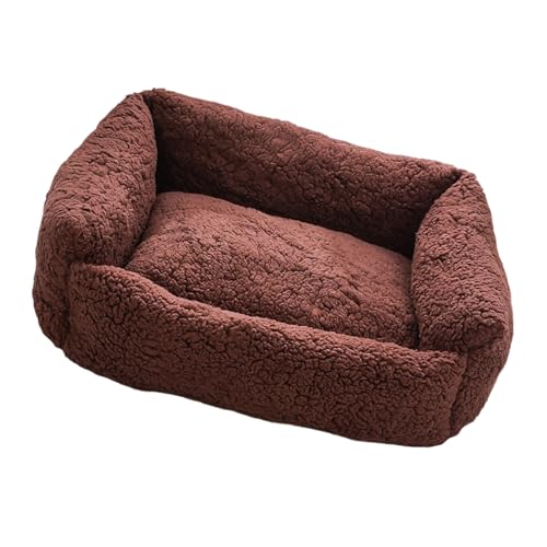 Winterfertiges Haustierbett mit abnehmbarem Bezug, Plüschisolierung, rutschfestes Design für Katzen, bequem, dickes Fleece-Haustierbett für den Innenbereich Winterfertiges Haustierbett mit abnehmbarem Bezug, Plüschisolierung, rutschfestes Design für Katzen, bequem, dickes Fleece-Haustierbett für den Innenbereich von Dasbsug