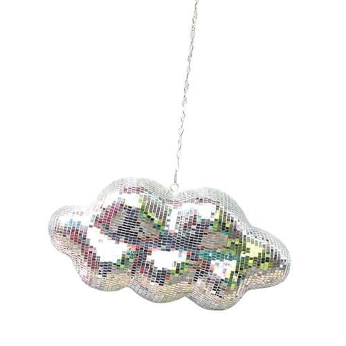Wolkenform, Diskothekenkugel, Licht, reflektierend, verspiegelt, funkelnd, hängendes Ornament für Festival, Party, Heimdekoration, Nachtclub, hängende Dekorationen Wolkenform, Diskothekenkugel, Licht, reflektierend, verspiegelt, funkelnd, hängendes Ornament für Festival, Party, Heimdekoration, Nachtclub, hängende Dekorationen von Dasbsug