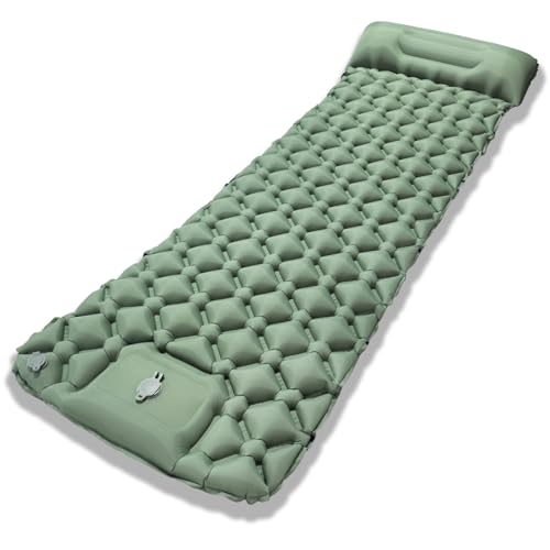 Dasellfa Isomatte Selbstaufblasend Ultraleicht Selbstaufblasbare Luftmatratze FüR Campingbett Mit Anschlussfunktion Camping Matratze Faltbar, Wasserdicht, Kompakt Kombinierbar Camping-ZubehöR Geschenk von Dasellfa